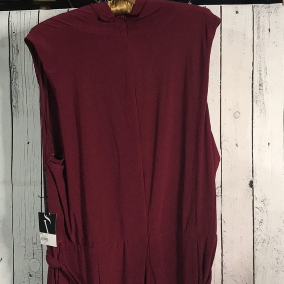 NWT Simply Vera Wang Surplice Jumpsuit sleeveless one piece pants outfit - Picture 6 of 11